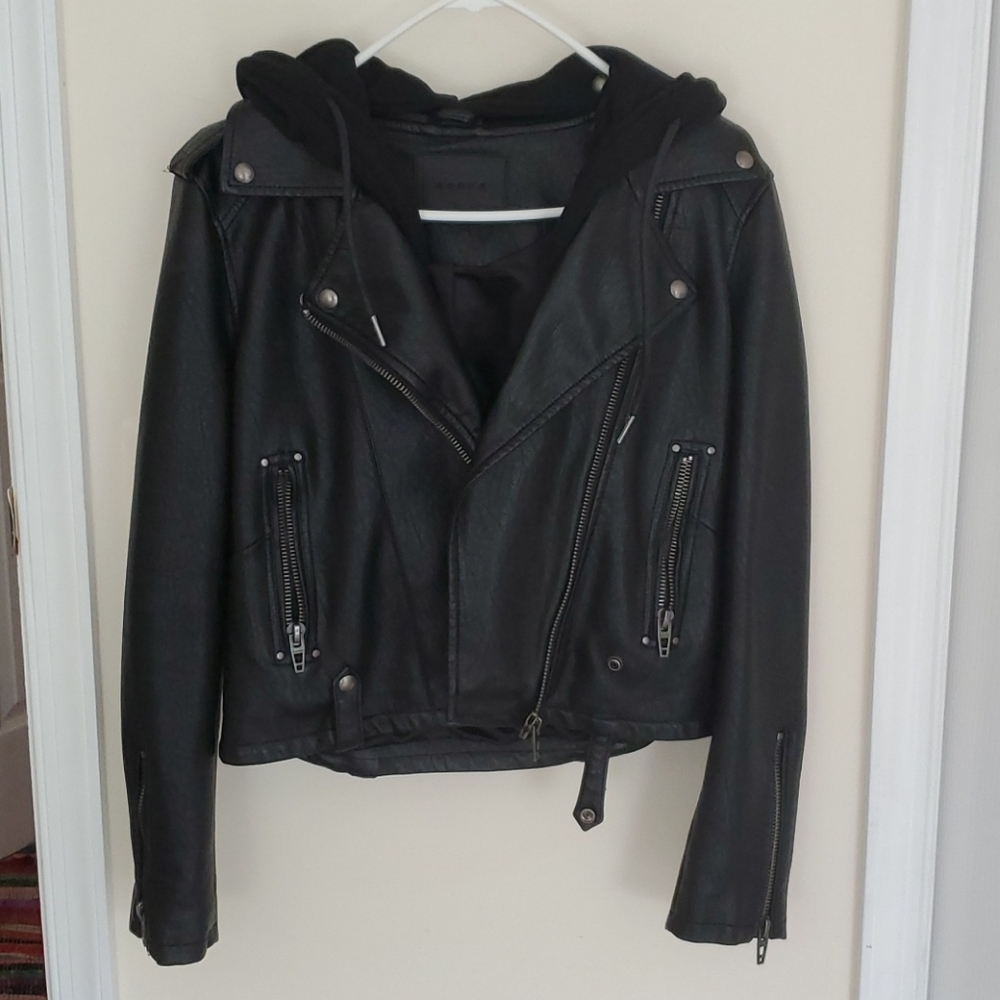 Blank NYC vegan bomber jacket